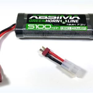 NiMH Akku Greenhorn Stick Pack 7.2V 5100 – T-Plug + Tamiya Adapter