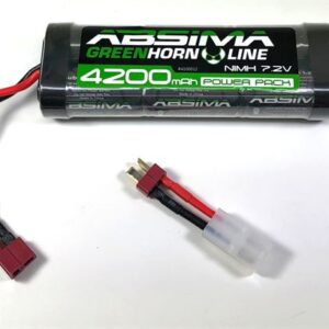NiMH Akku Greenhorn Stick Pack 7.2V 4200 – T-Plug + Tamiya Adapter